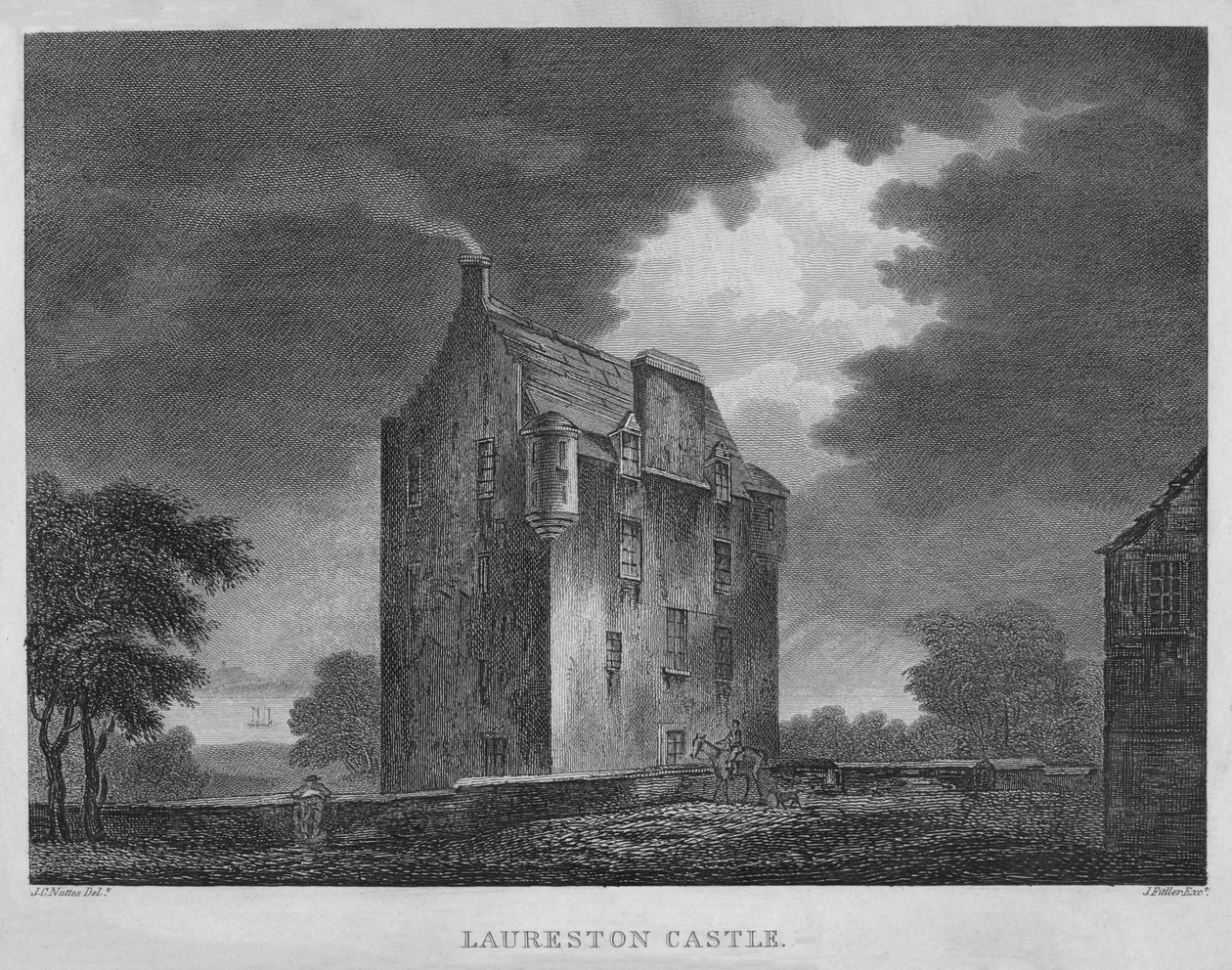 Laurestonin linna, 1804 tekijältä James Fittler