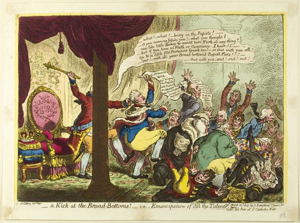 Potku Broad Bottomsissa tekijältä James Gillray