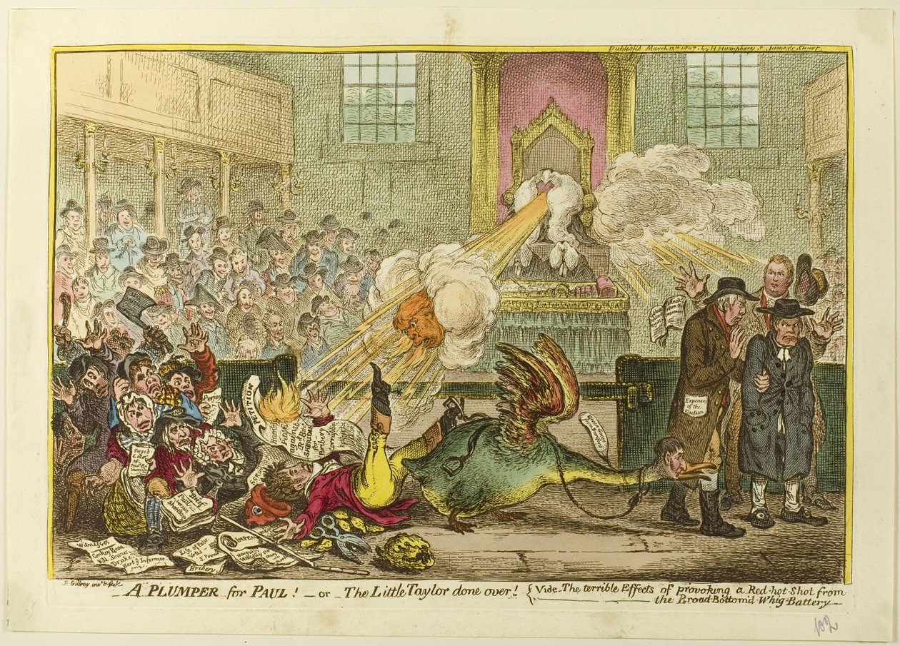 Pulleampi Paulille tekijältä James Gillray