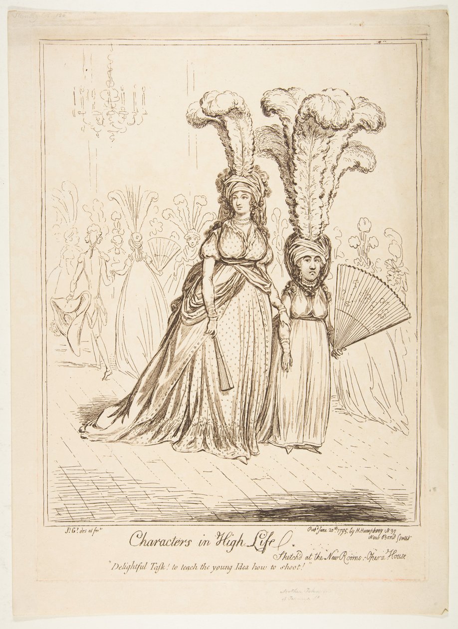 Characters in High Life, 20. kesäkuuta 1795. tekijältä James Gillray