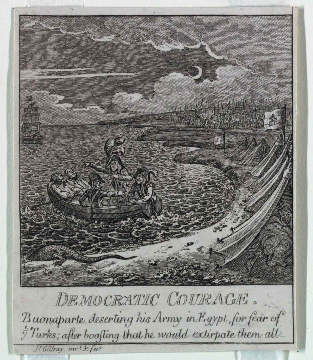 "Demokratia tai luonnos o tekijältä James Gillray