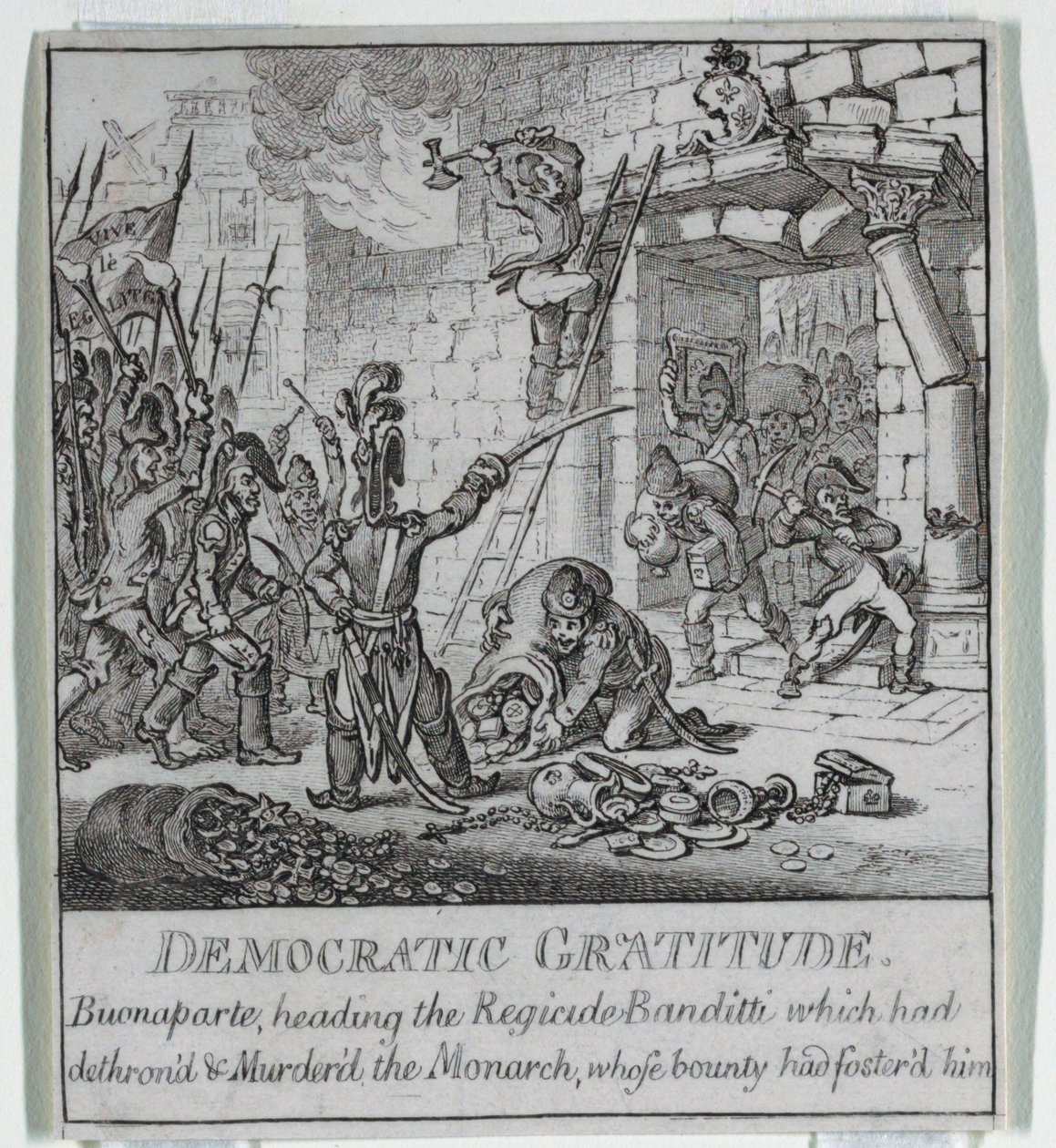 "Demokratia tai luonnos o tekijältä James Gillray