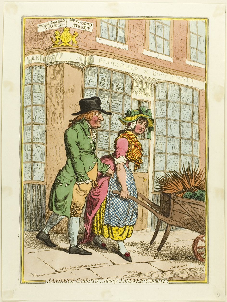 Voileipä-porkkanat!-Herkulliset voileipä-porkkanat tekijältä James Gillray