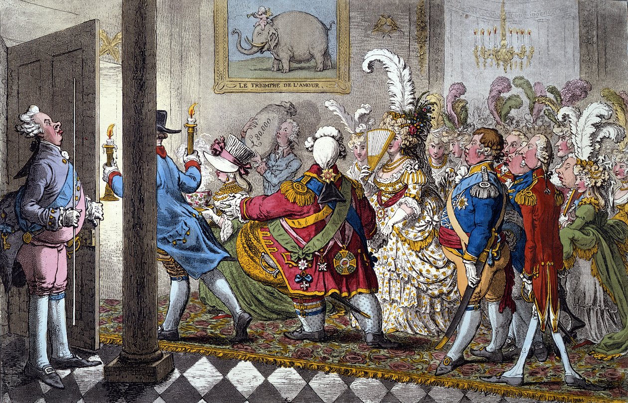 Morsiusyö tekijältä James Gillray