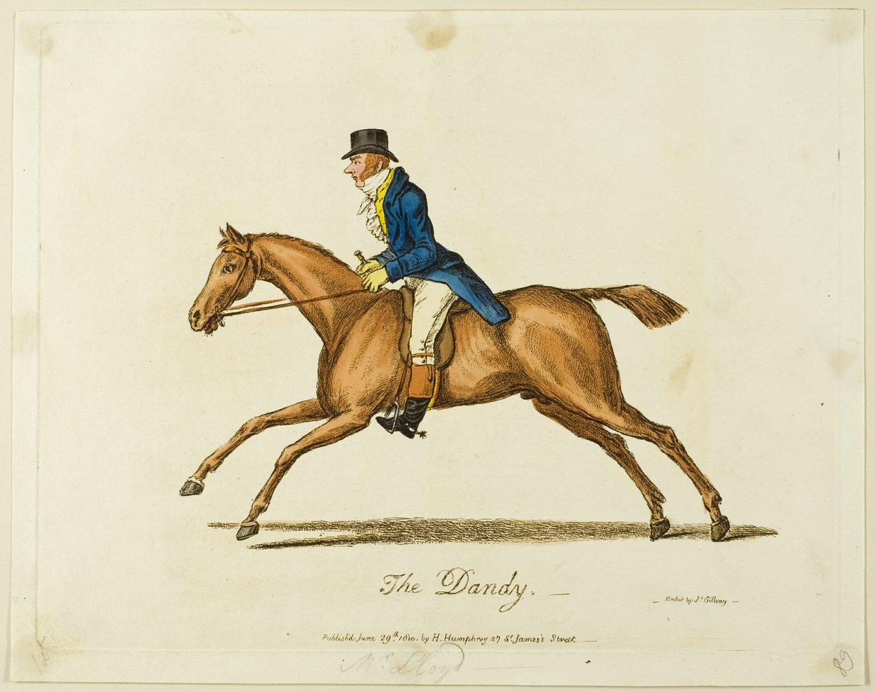 Dandy tekijältä James Gillray