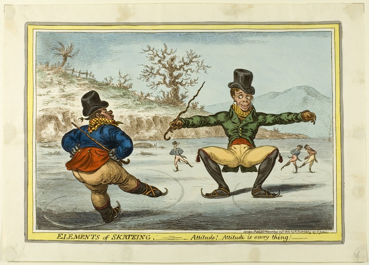 Luistelun elementit: Luistelu: Asenne on kaikki kaikessa tekijältä James Gillray