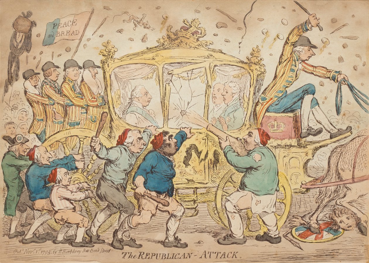 Republikaanien hyökkäys tekijältä James Gillray