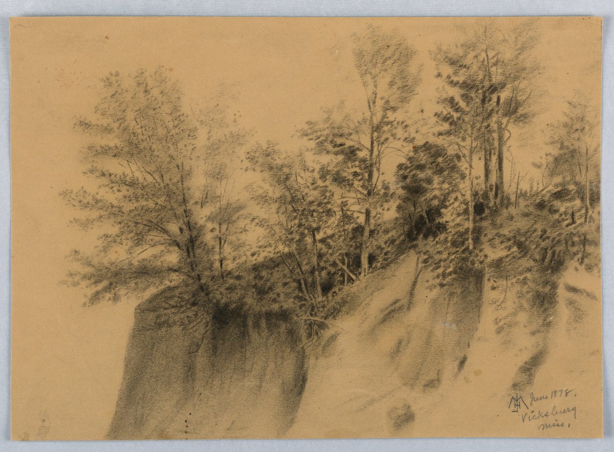 Cliff and Trees, Vicksburg, neiti. tekijältä James Henry Moser