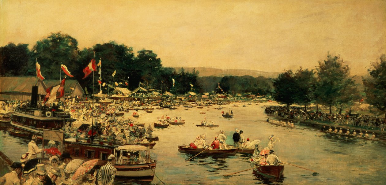 Henley Regatta, n. 1877 tekijältä James Jacques Joseph Tissot