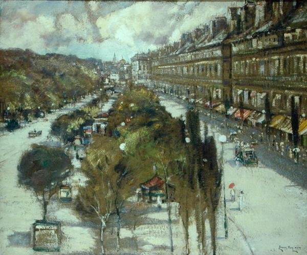 Parisian Boulevard (pastelli paperille) tekijältä James Kay