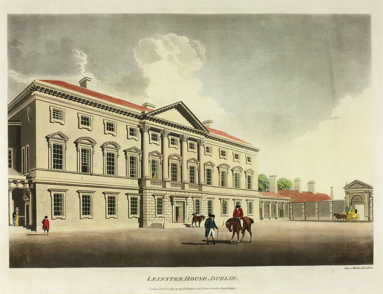 Leinster House, Dublin tekijältä James Malton