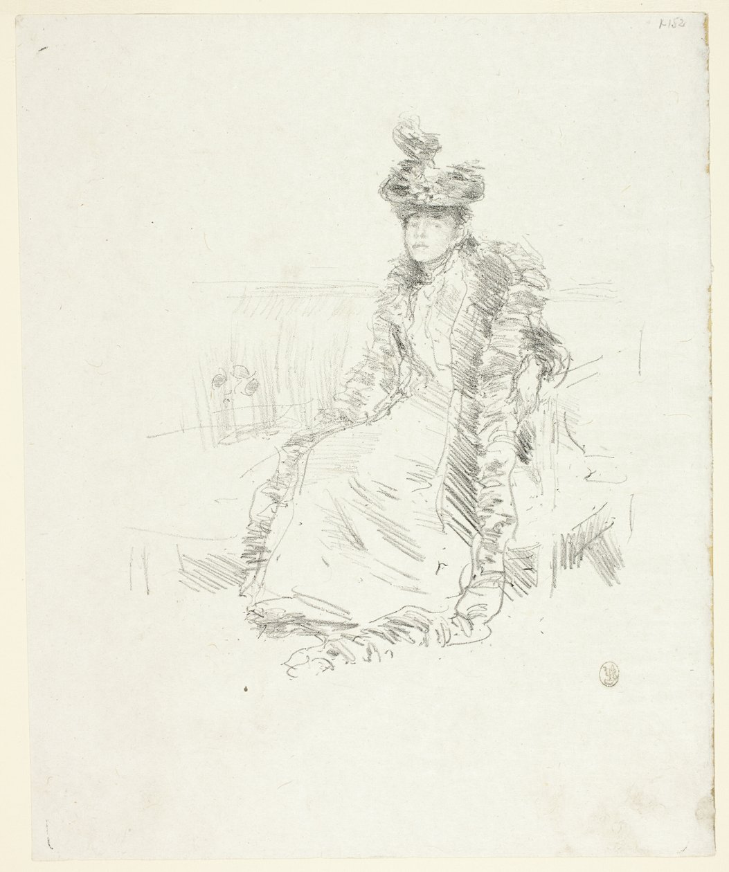 Istuva nainen tekijältä James Abbott McNeill Whistler