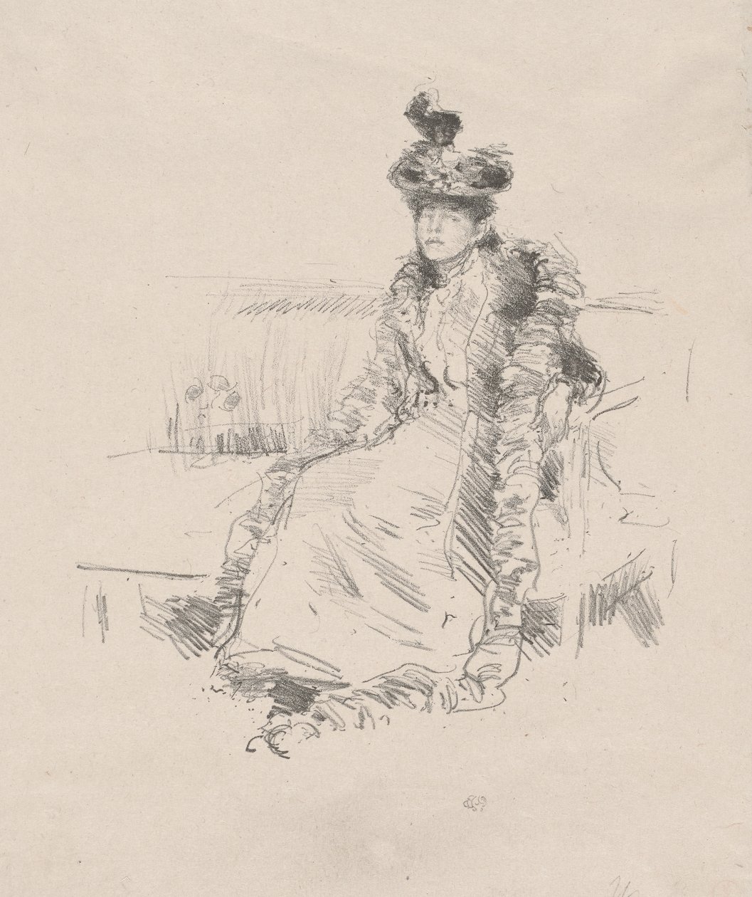 Istuva nainen tekijältä James Abbott McNeill Whistler
