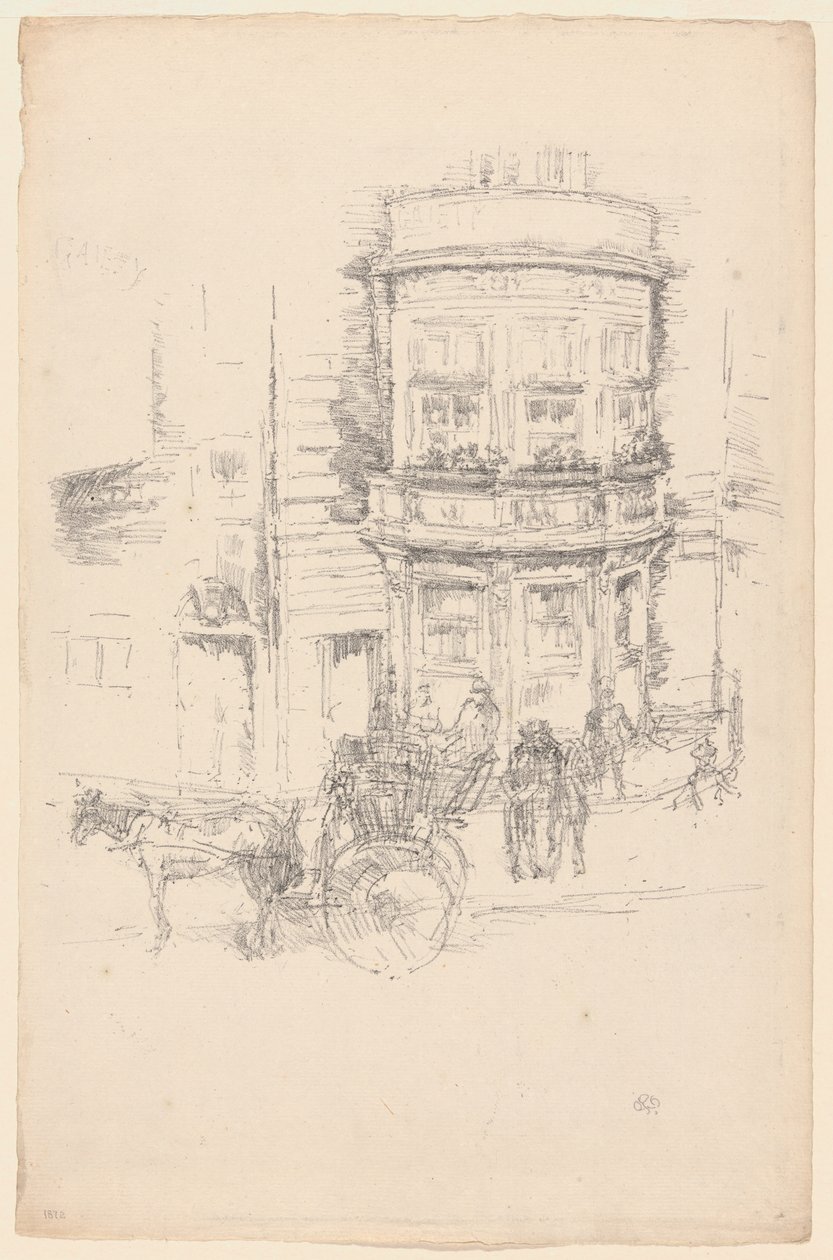 Gaiety-teatterin takaosa tekijältä James Abbott McNeill Whistler