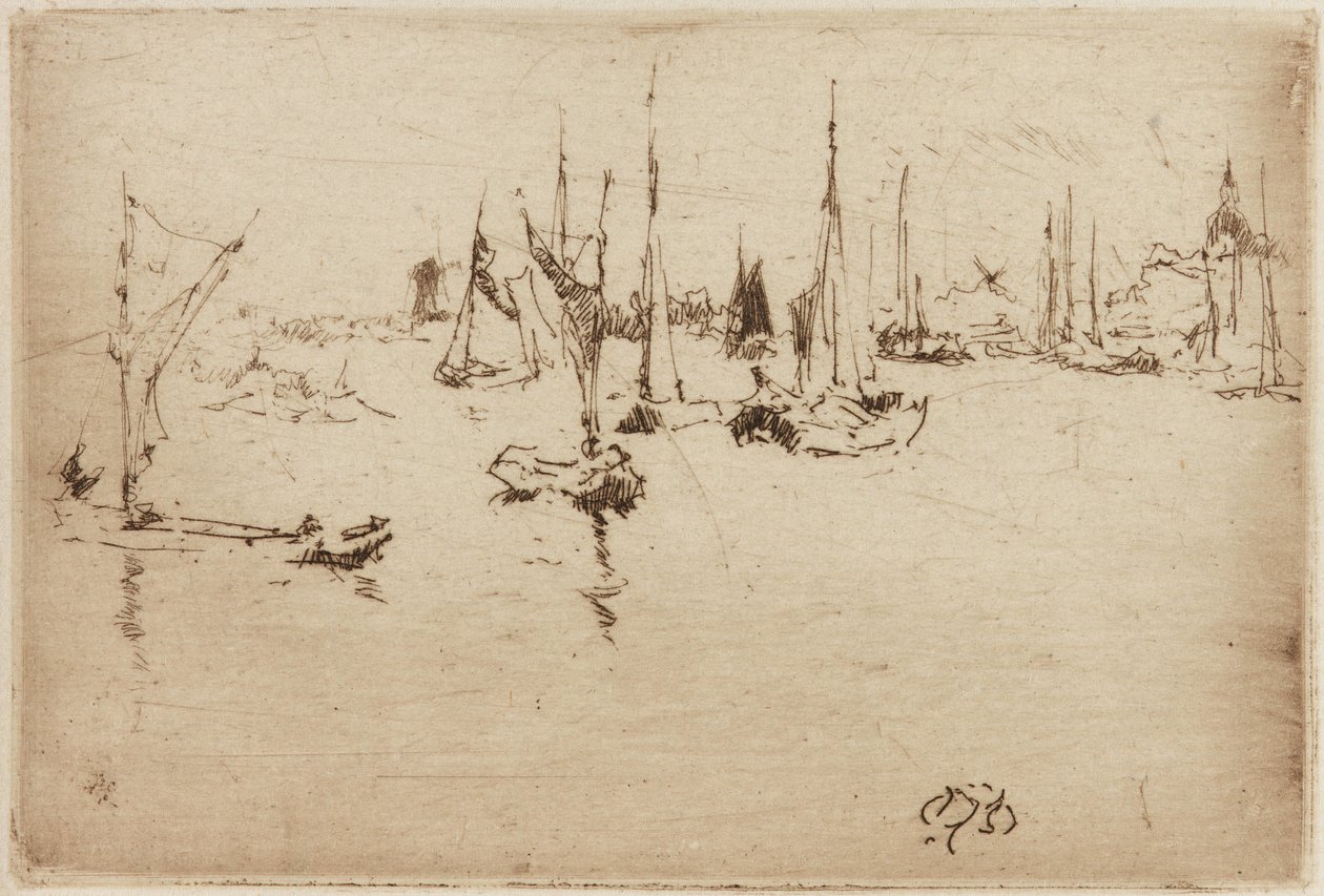 Proomut, Dordrecht tekijältä James Abbott McNeill Whistler