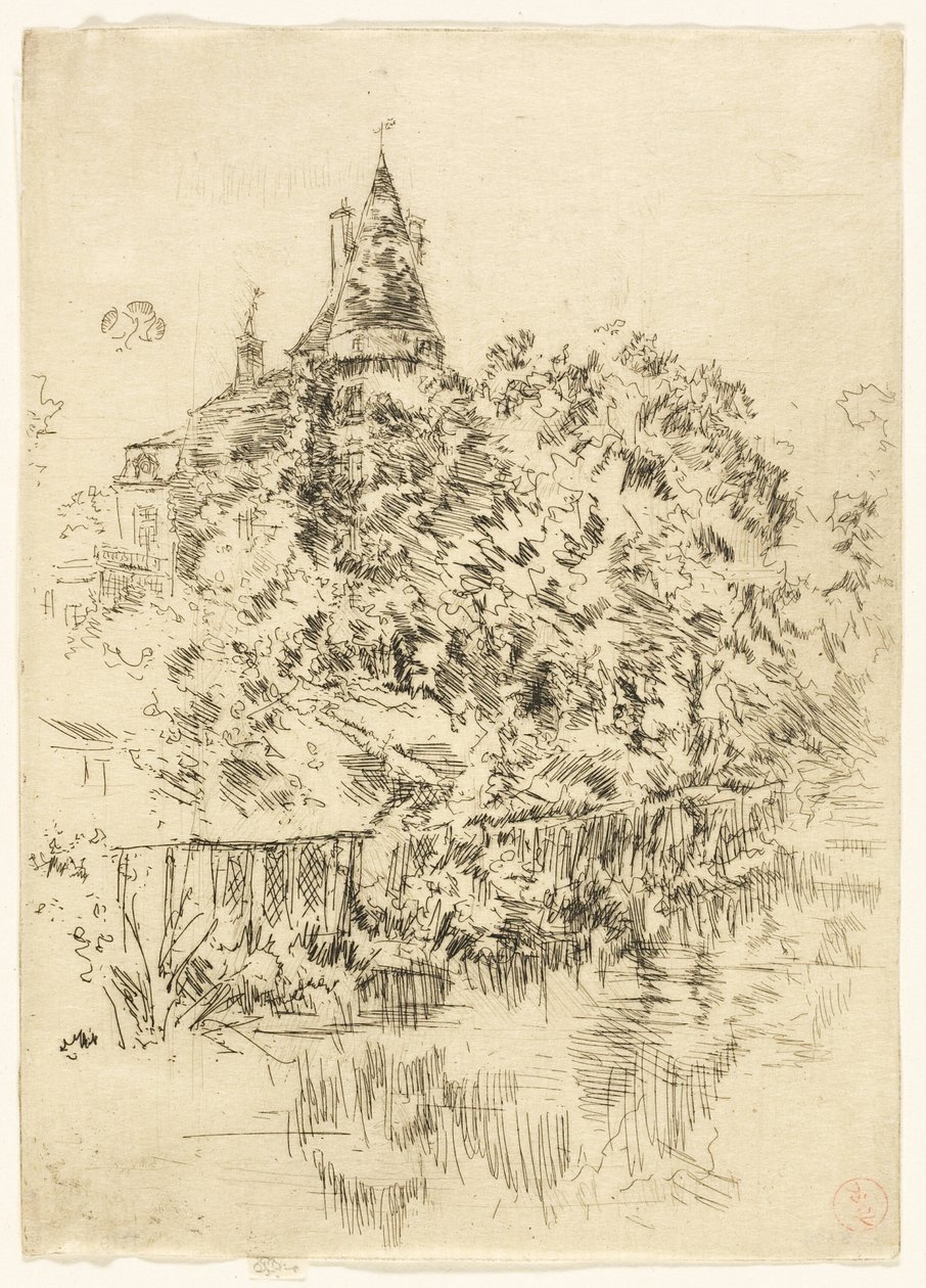 Chateau de Verneuil, Touraine tekijältä James Abbott McNeill Whistler