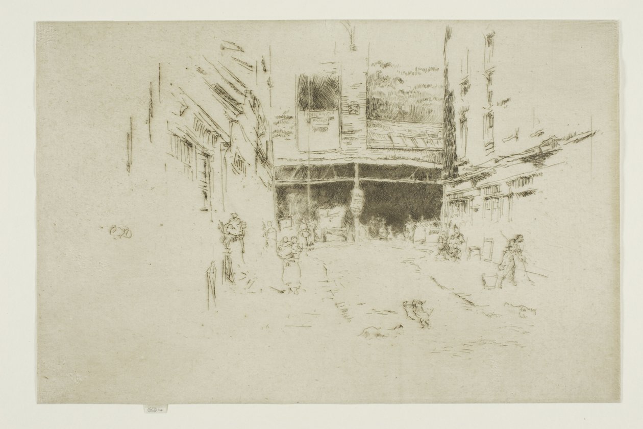 Vaatteidenvaihto, Houndsditch, nro 1 tekijältä James Abbott McNeill Whistler
