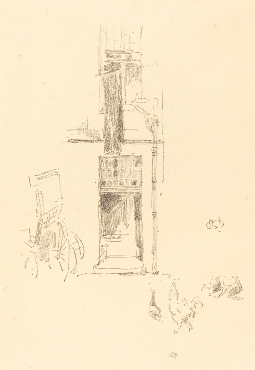 Kukot ja kanat, Hôtel Colbert tekijältä James Abbott McNeill Whistler