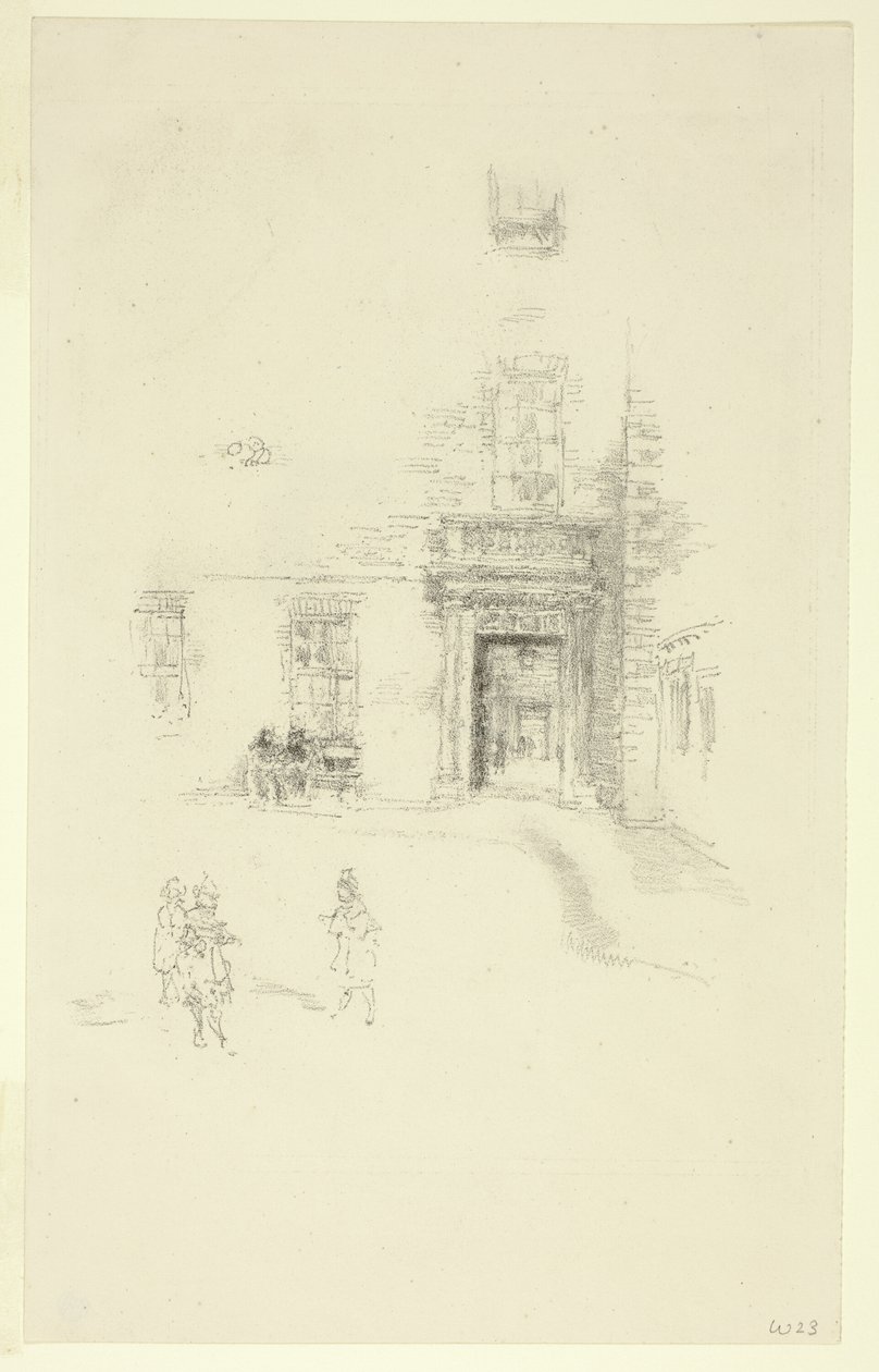 Courtyard, Chelsea Hospital tekijältä James Abbott McNeill Whistler