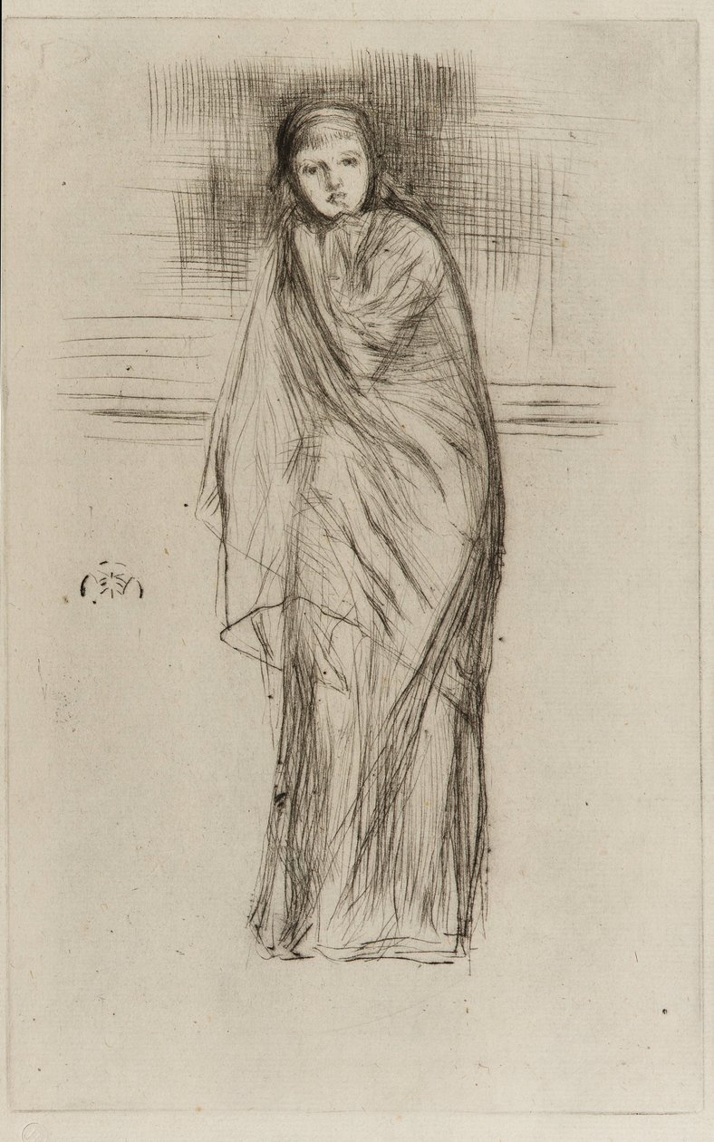Drapoitu malli tekijältä James Abbott McNeill Whistler
