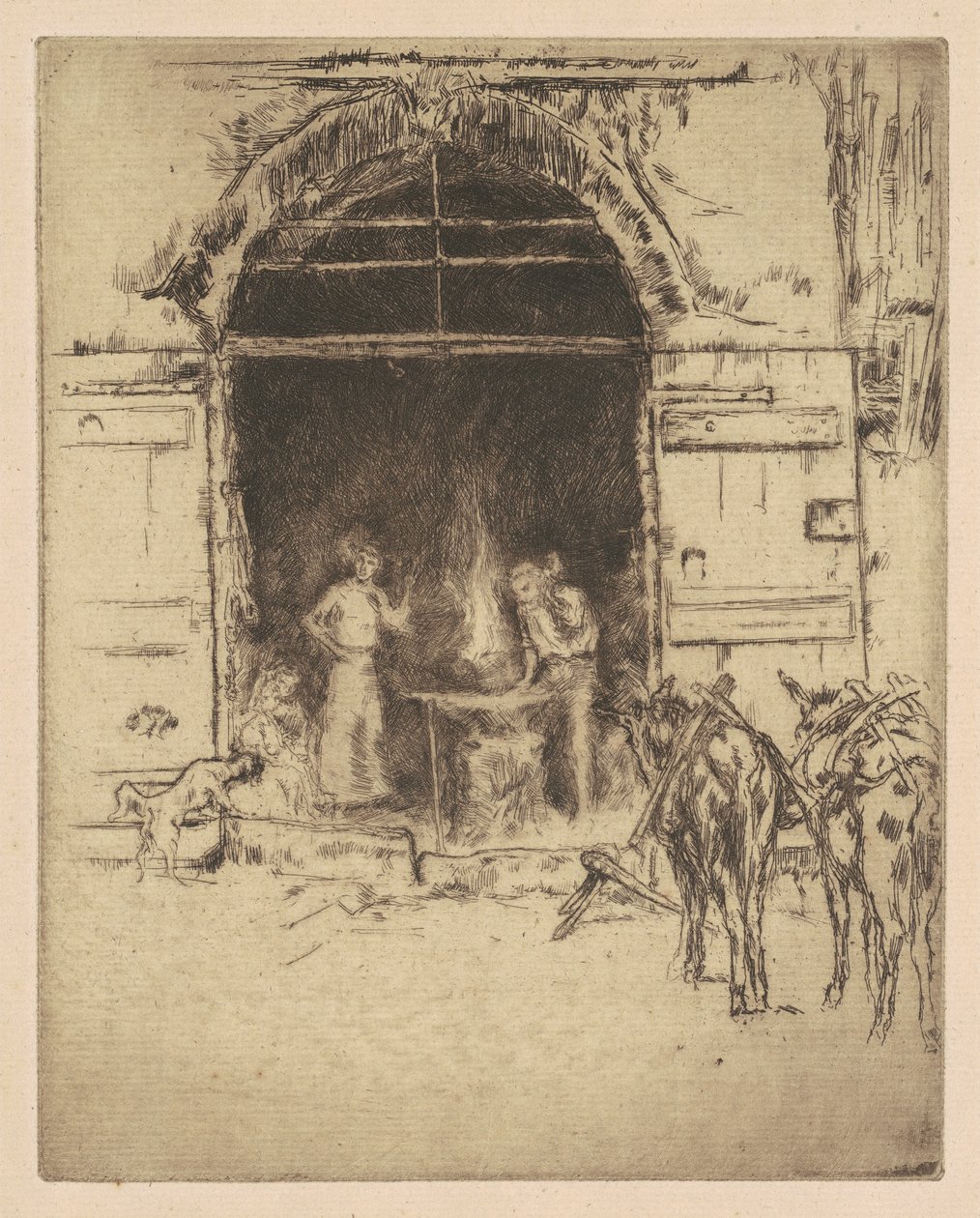 Flaming Forge tekijältä James Abbott McNeill Whistler
