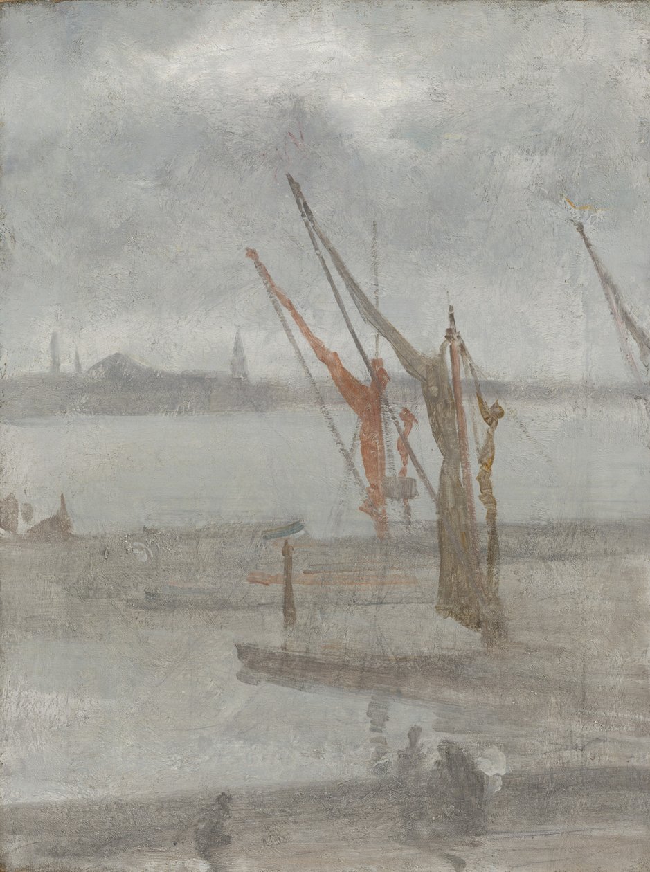 Harmaa ja hopea: Chelsea Wharf tekijältä James Abbott McNeill Whistler