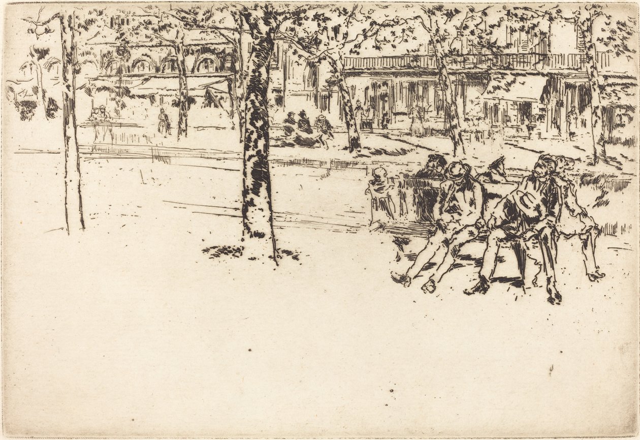 Boulevard Poissonniere tekijältä James Abbott McNeill Whistler