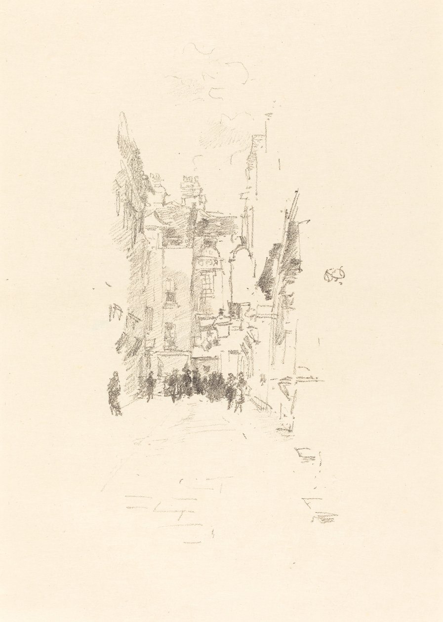 Pikku tuomioistuin, kangasmessut tekijältä James Abbott McNeill Whistler