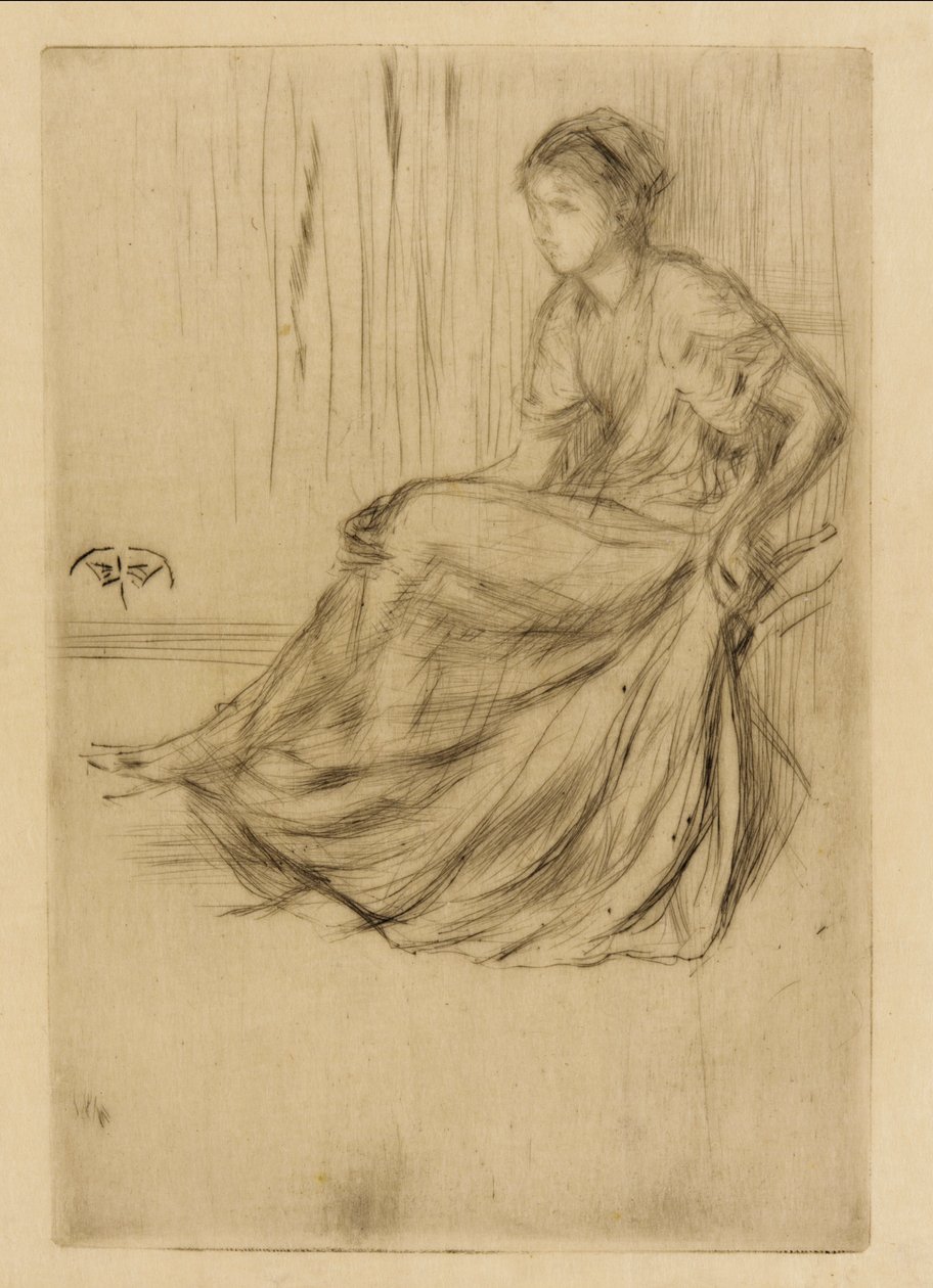Malli istuva tekijältä James Abbott McNeill Whistler