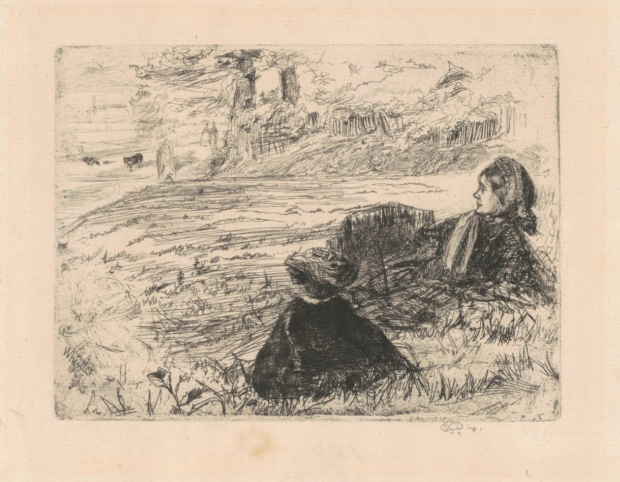 Hoitaja ja lapsi tekijältä James Abbott McNeill Whistler