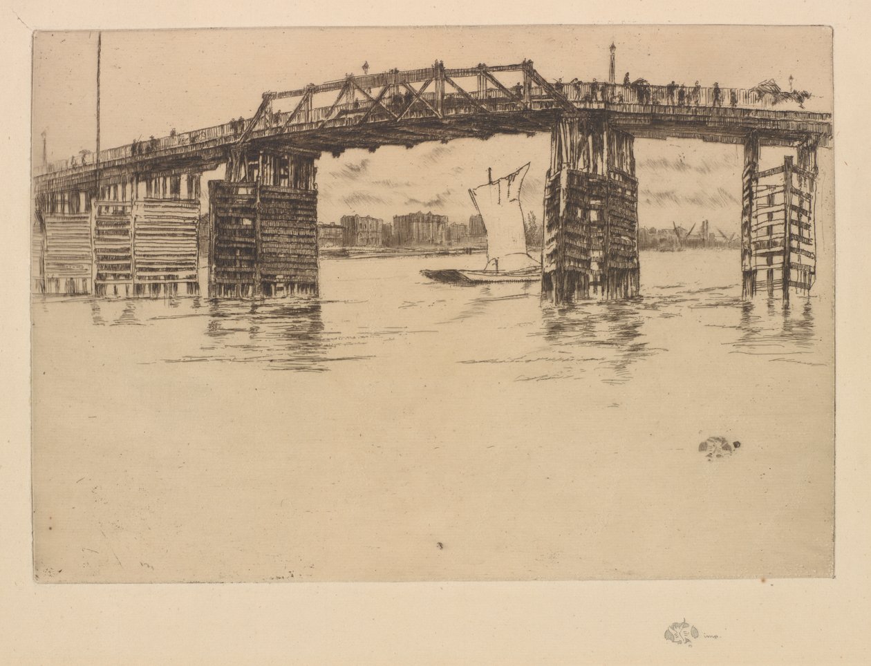 Vanha Battersean silta tekijältä James Abbott McNeill Whistler