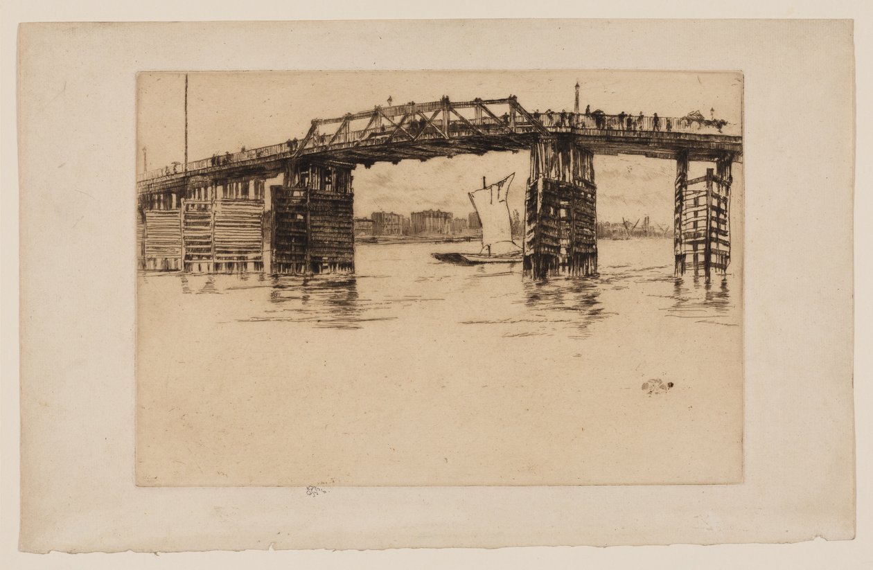 Vanha Battersean silta tekijältä James Abbott McNeill Whistler