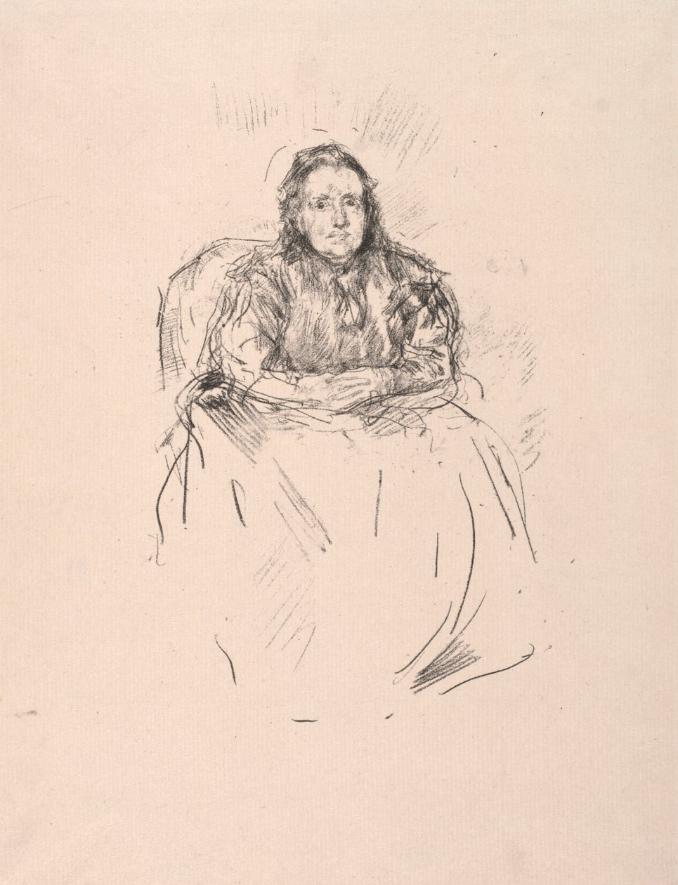 Muotokuvatutkimus - rouva Phillip tekijältä James McNeill Whistler