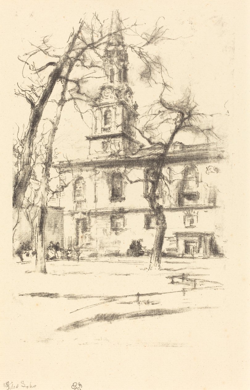 St. Giles-in-the-Fields tekijältä James Abbott McNeill Whistler