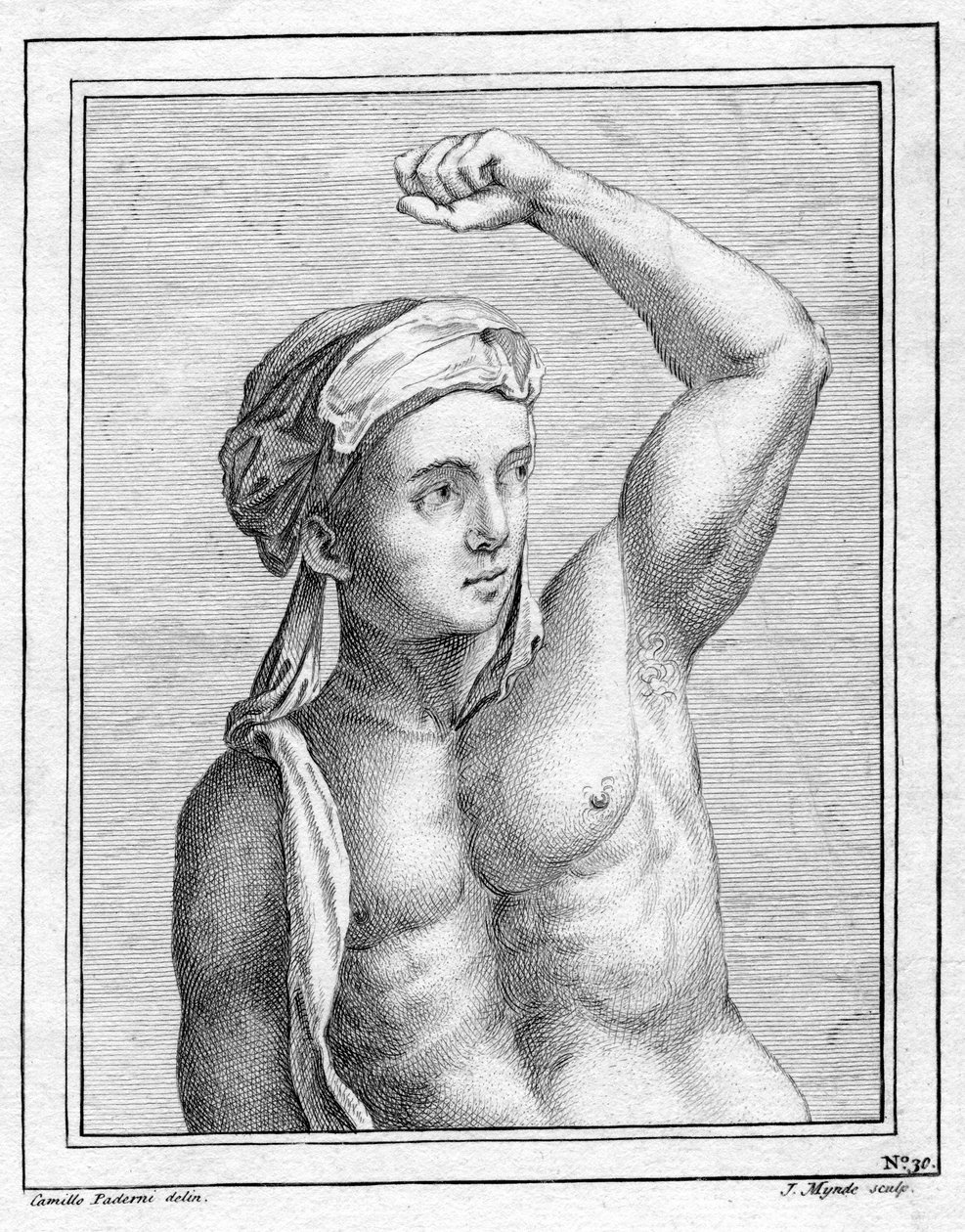 Tuntematon muotokuva, 1700-luku tekijältä James Mynde