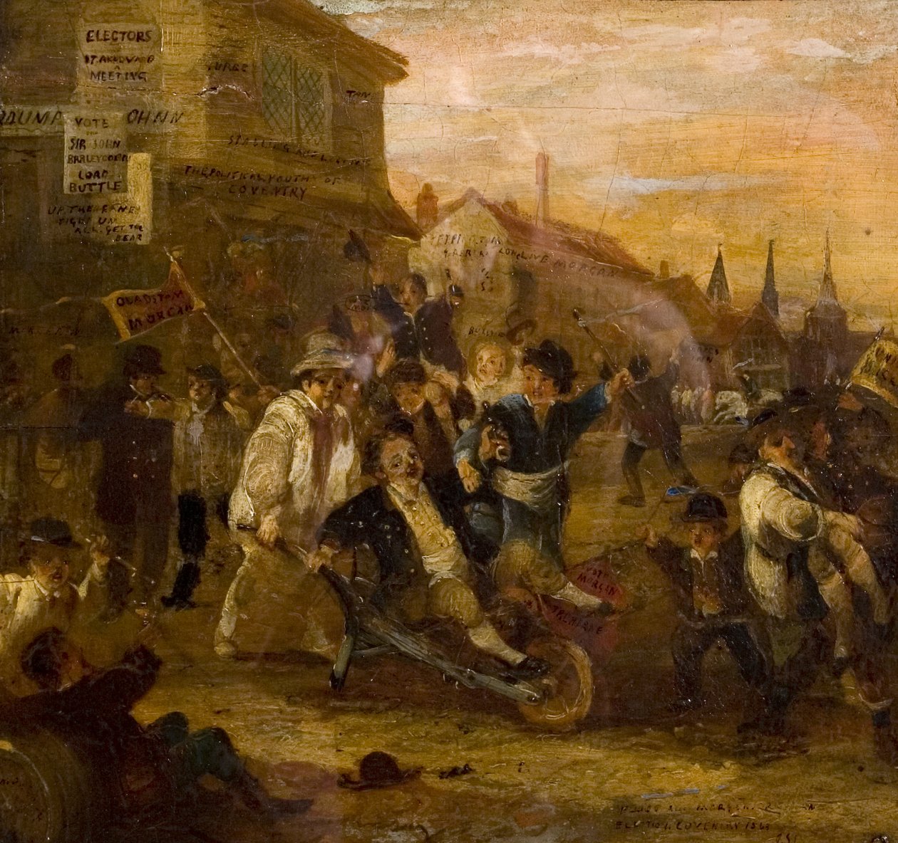 Vaalimellakka Coventryssa, 1861 tekijältä James Pollard