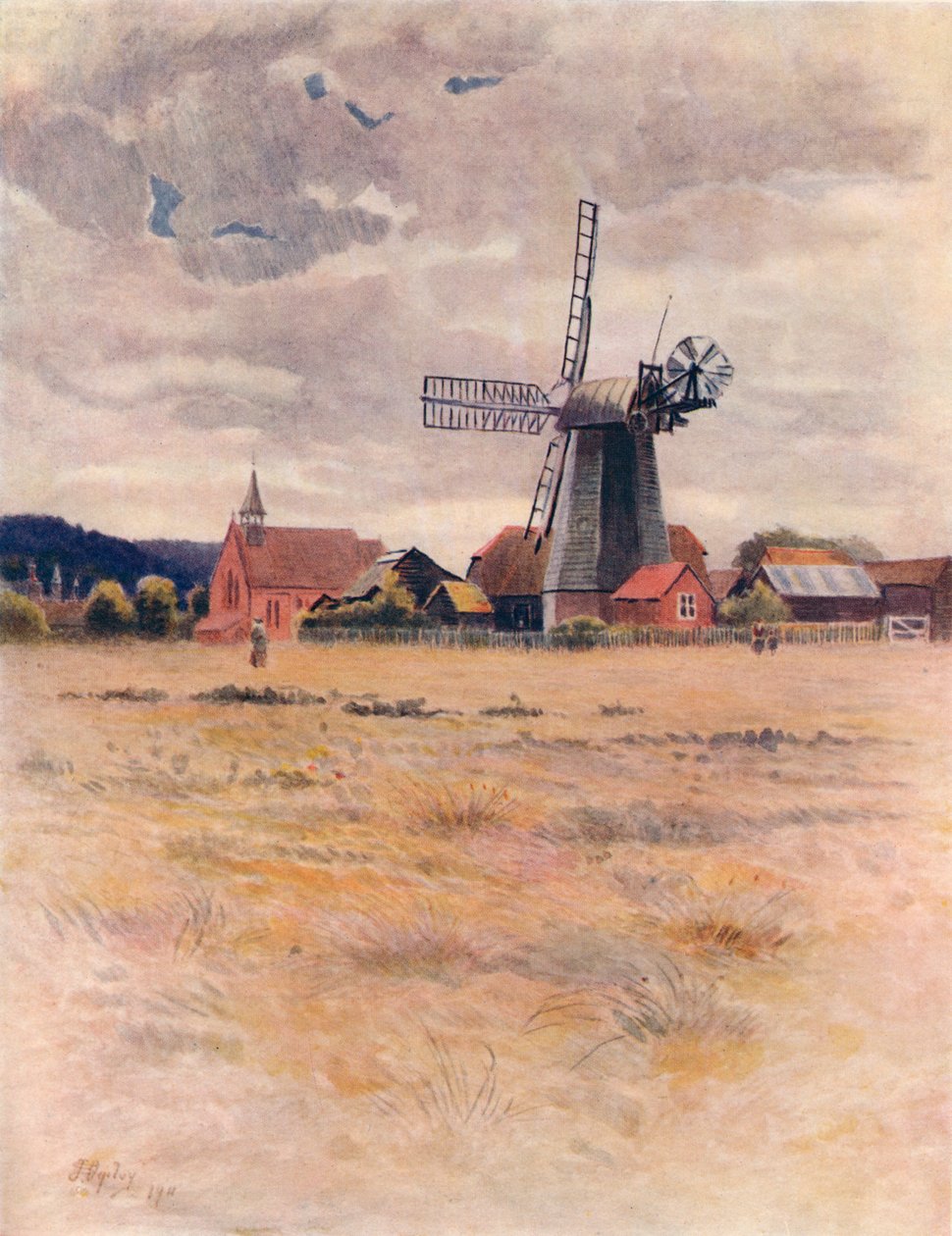 "Cranleigh Windmill", 1911, 1914 tekijältä James S Ogilvy