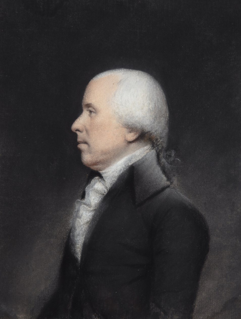 Tohtori Benjamin Rush (pastelli harmaalla paperilla) tekijältä James Sharples