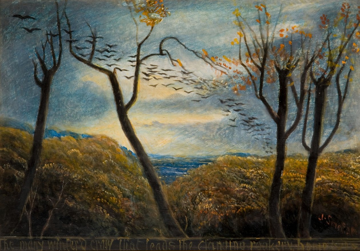 Monet talvehtineet varis, 1880. tekijältä James Smetham