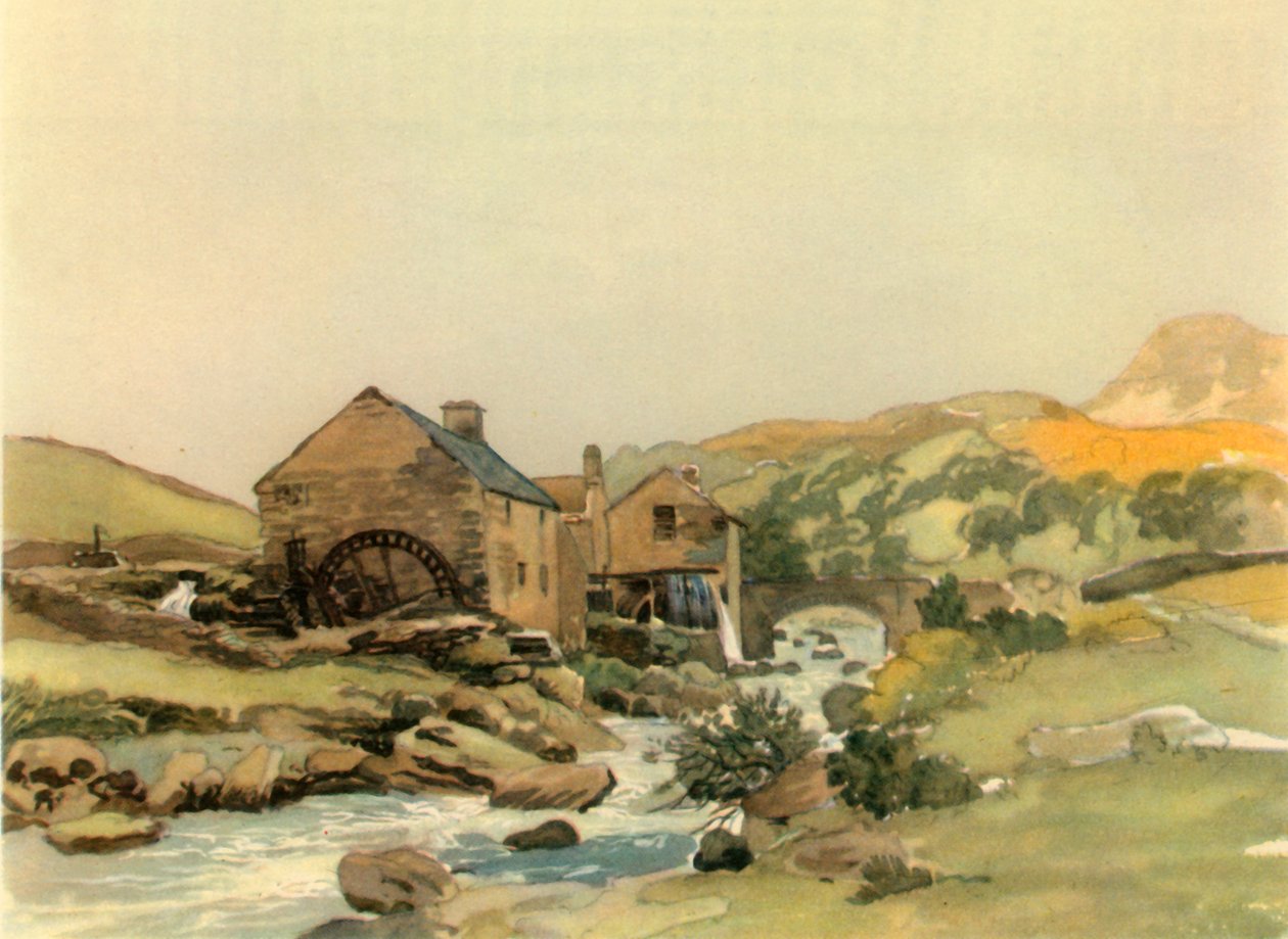 Vesimylly, 1800-luvun alkupuoliväli, 1947. tekijältä James Stark