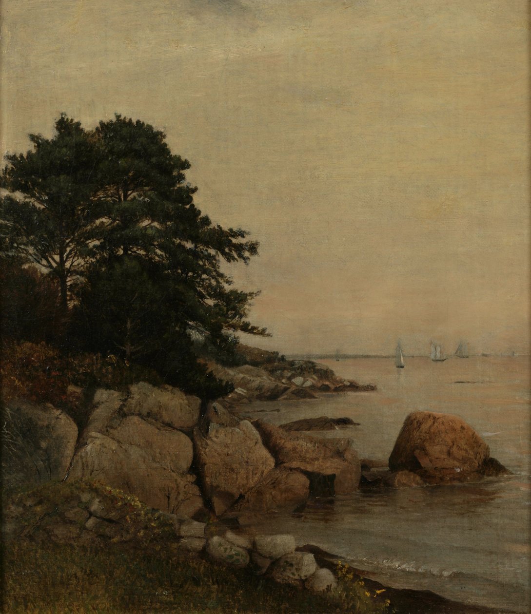 Beverly Rocks, n. 1860 (öljy kankaalle) tekijältä James Suydam