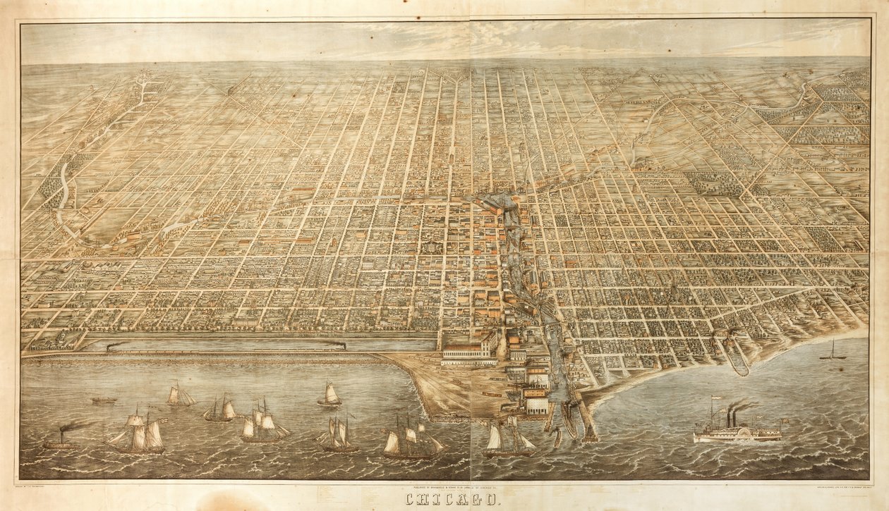 Chicago (väri litho) tekijältä James T. Palmatary