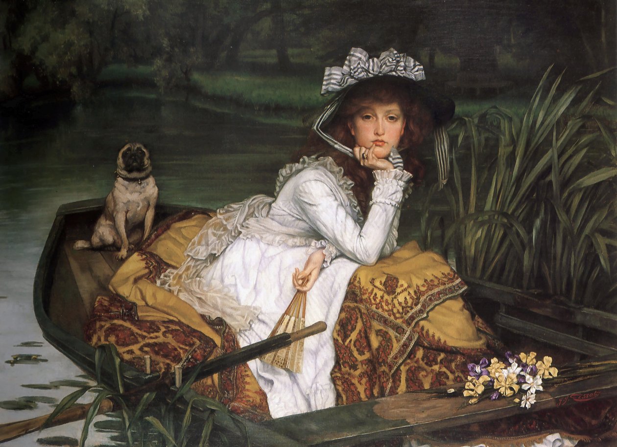 Nuori nainen veneessä. tekijältä James Tissot
