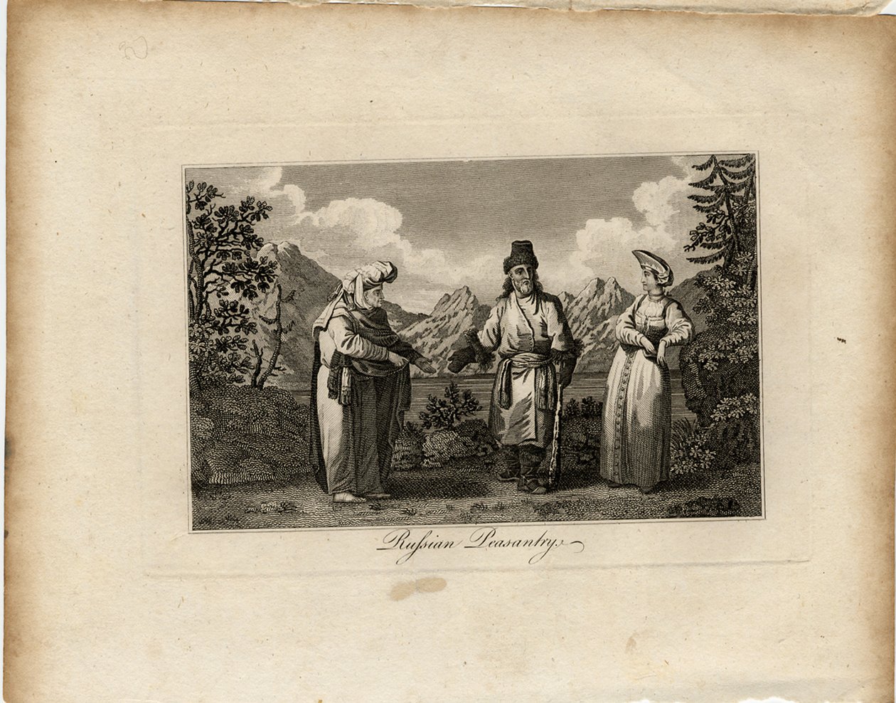 Venäjän talonpoikamekot, noin 1775 tekijältä James Tookey