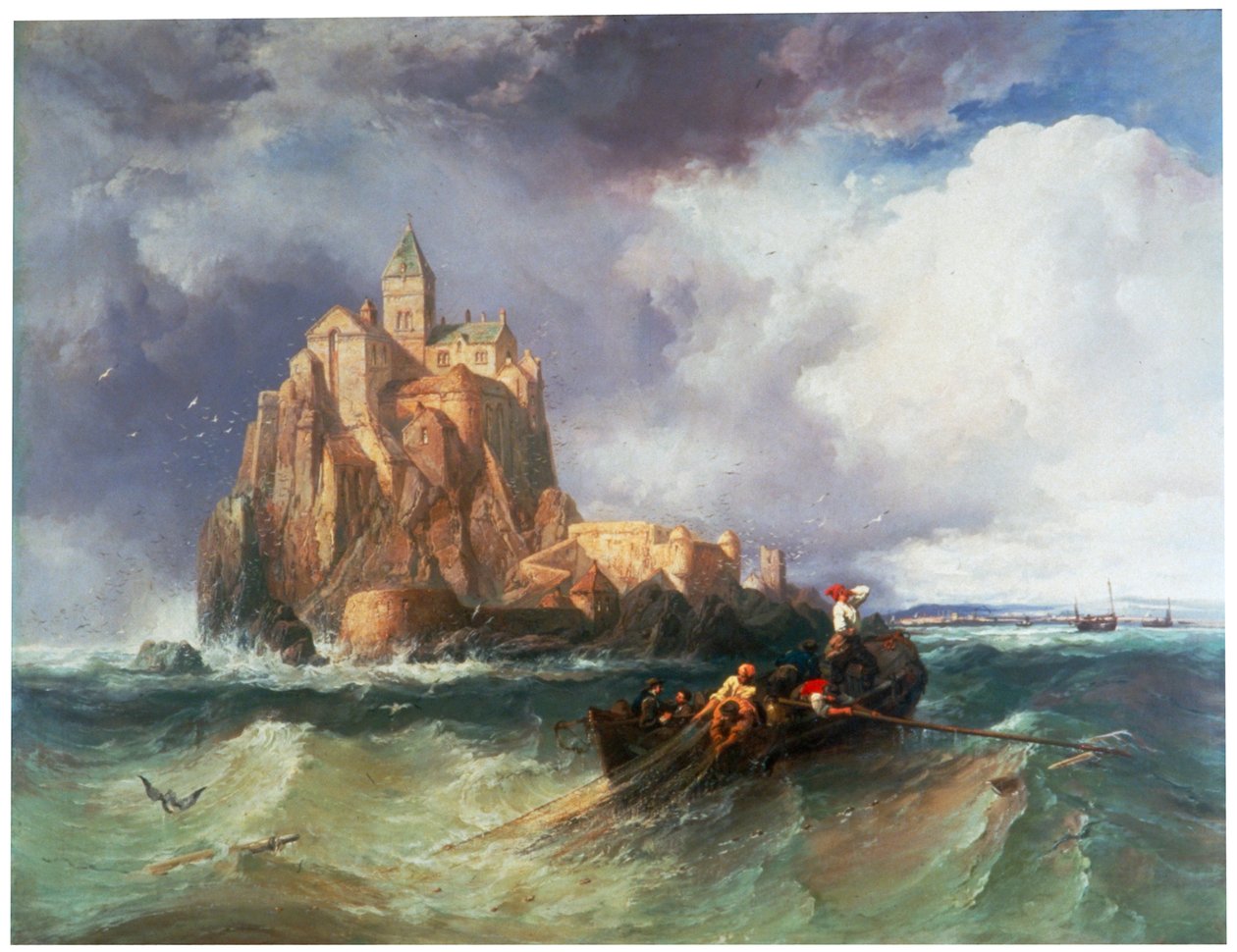 "Mont St Michel", 1868. tekijältä James Webb