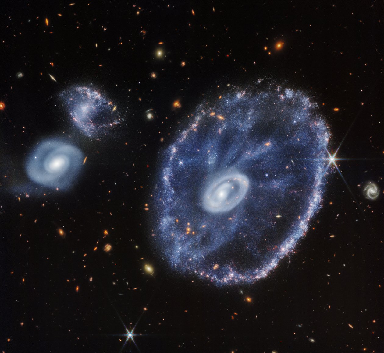 Cartwheel Galaxy (vain NIRCam) tekijältä James Webb Space Telescope (NASA)