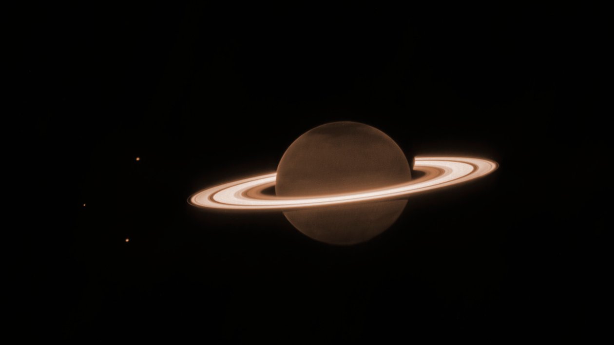 Saturnus (NIRCam) tekijältä James Webb Space Telescope (NASA)