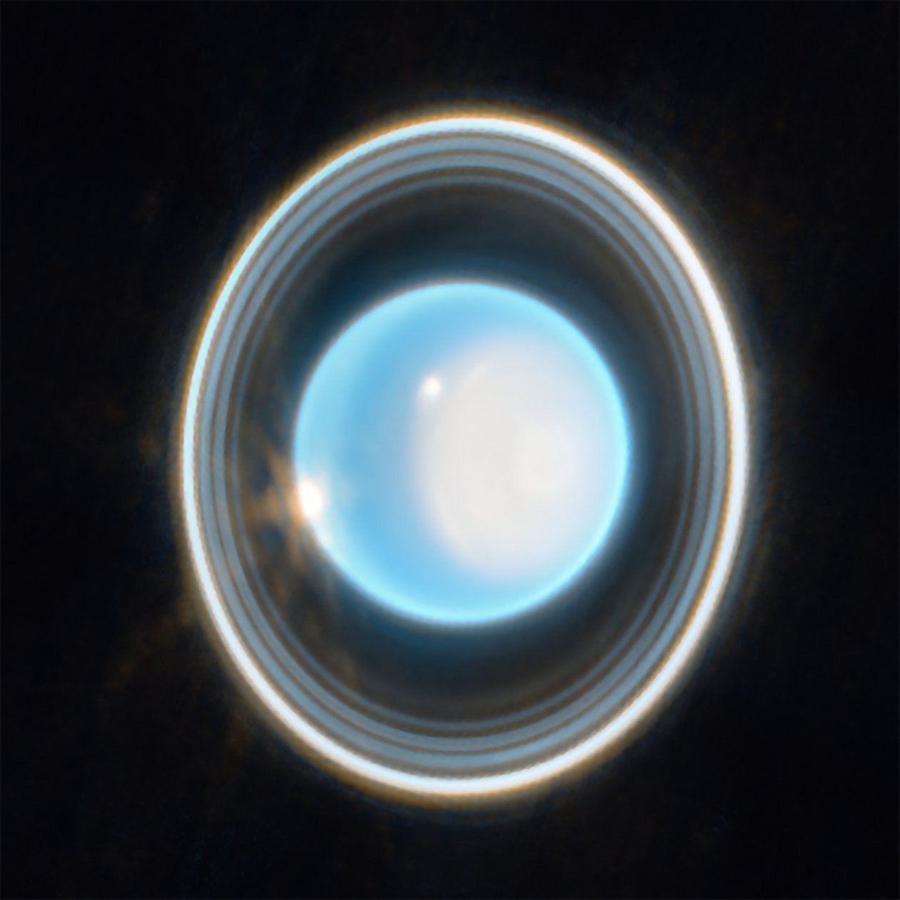 Uranus (NIRCam-kuva) tekijältä James Webb Space Telescope (NASA)