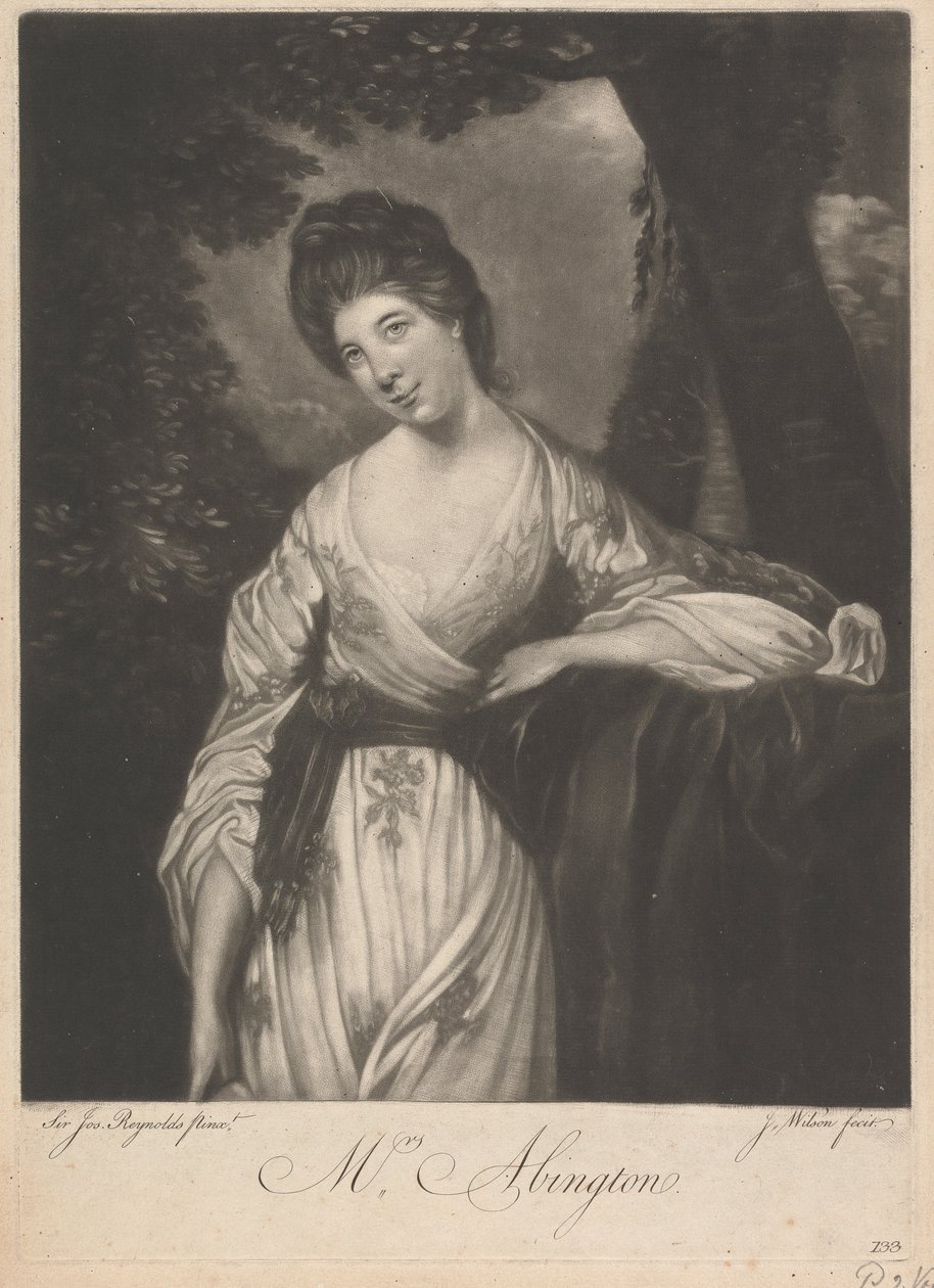Rouva Frances Abington (os. Barton) tekijältä James Wilson
