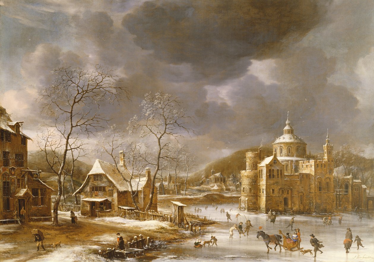 Talvimaisema tekijältä Jan Abrahamsz. Beerstraten